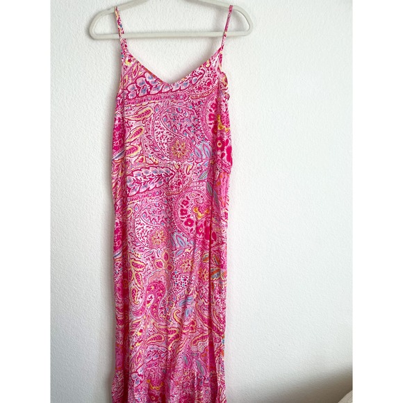 A.L.C. Pink Floral Paisley Maxi Sundress - Picture 6 of 10